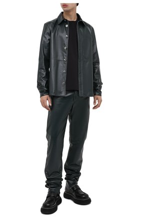 Мужская хлопковая футболка BOTTEGA VENETA черного цвета по цене 27850 руб., арт. 649055/VF1U0 | Фото 2 Мужская хлопковая футболка BOTTEGA VENETA черного цвета, арт. 649055/VF1U0 | Фото 2