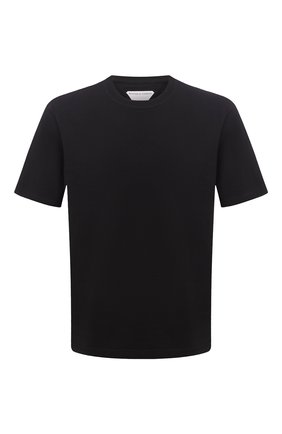 Мужская хлопковая футболка BOTTEGA VENETA черного цвета по цене 31650 руб., арт. 649055/VF1U0 | Фото 1