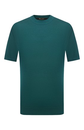 Мужской джемпер из кашемира и шелка LORO PIANA зеленого цвета по цене 121000 руб., арт. FAL8018 | Фото 1 Мужской джемпер из кашемира и шелка LORO PIANA зеленого цвета, арт. FAL8018 | Фото 1 (Материал внешний: Шелк, Шерсть, Кашемир; Рукава: Короткие; Длина (для топов): Стандартные; Мужское Кросс-КТ: Джемперы; Вырез: Круглый; Стили: Кэжуэл; Принт: Без принта)