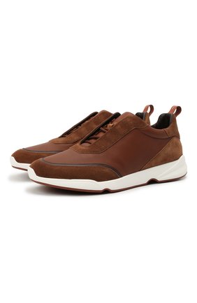 Мужские кожаные кроссовки modular walk LORO PIANA коричневого цвета по цене 68950 руб., арт. FAL7951 | Фото 1 Мужские кожаные кроссовки modular walk LORO PIANA коричневого цвета, арт. FAL7951 | Фото 1 (Материал внутренний: Натуральная кожа; Стили: Классический; Подошва: Массивная; Материал внешний: Кожа)