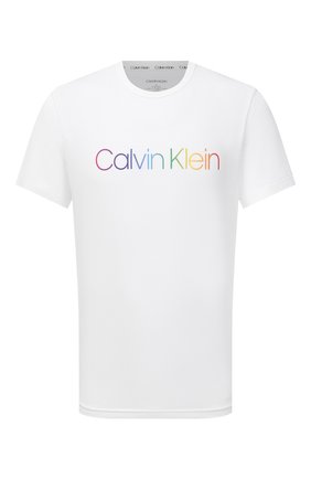 Мужская хлопковая футболка CALVIN KLEIN белого цвета по цене 4750 руб., арт. NM2091E | Фото 1 Мужская хлопковая футболка CALVIN KLEIN белого цвета, арт. NM2091E | Фото 1