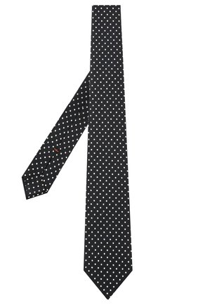 Мужской шелковый галстук ZEGNA COUTURE темно-синего цвета, арт. Z2C03T/13X | Фото 2 (Материал: Текстиль, Шелк; Принт: С принтом)