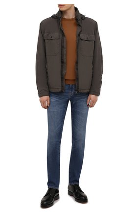 Мужской шерстяной джемпер ERMENEGILDO ZEGNA светло-коричневого цвета по цене 57300 руб., арт. UYM00/110 | Фото 2 Мужской шерстяной джемпер ERMENEGILDO ZEGNA светло-коричневого цвета, арт. UYM00/110 | Фото 2