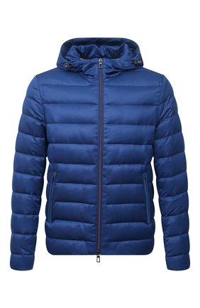 Мужская пуховая куртка LORO PIANA синего цвета по цене 297000 руб., арт. FAL7582 | Фото 1