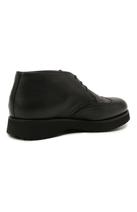 Мужские комбинированные ботинки DOUCAL'S черного цвета, арт. DU2888DAK0PT208NN00 | Фото 4 (Материал внешний: Текстиль, Кожа; Длина стельки: 28,8, 30, 30,6, 28,6, 29, 28; Мужское Кросс-КТ: Ботинки-обувь, Дезерты-обувь; Материал внутренний: Натуральная кожа, Текстиль; Материал утеплителя: Без утеплителя)