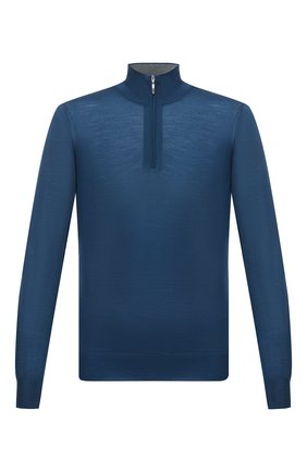 Мужской шерстяной джемпер GRAN SASSO синего цвета по цене 22850 руб., арт. 45126/14790 | Фото 1 Мужской шерстяной джемпер GRAN SASSO синего цвета, арт. 45126/14790 | Фото 1 (Материал внешний: Шерсть; Мужское Кросс-КТ: Джемперы; Вырез: Круглый; Стили: Кэжуэл; Принт: Без принта; Рукава: Длинные; Длина (для топов): Стандартные)