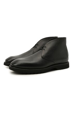 Мужские кожаные ботинки TOM FORD черного цвета, арт. J1291L-LCL093 | Фото 1 (Материал внутренний: Натуральная кожа; Мужское Кросс-КТ: Ботинки-обувь, Дезерты-обувь; Подошва: Плоская; Материал внешний: Кожа; Материал утеплителя: Без утеплителя; Длина стельки: 29,8)
