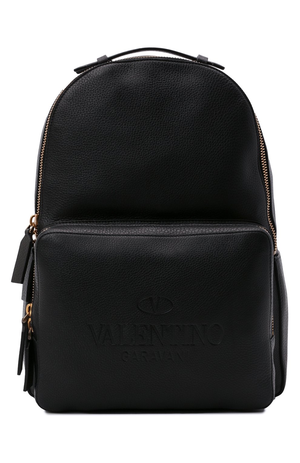 Мужской кожаный рюкзак VALENTINO черного цвета, арт. WY2B0340/QPT | Фото 1