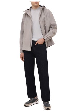Мужская куртка LORO PIANA серого цвета по цене 250500 руб., арт. FAL7274 | Фото 2 Мужская куртка LORO PIANA серого цвета, арт. FAL7274 | Фото 2 (Длина (верхняя одежда): Короткие; Материал подклада: Хлопок; Материал внешний: Синтетический материал; Рукава: Длинные; Кросс-КТ: Куртка, Ветровка; Стили: Кэжуэл)