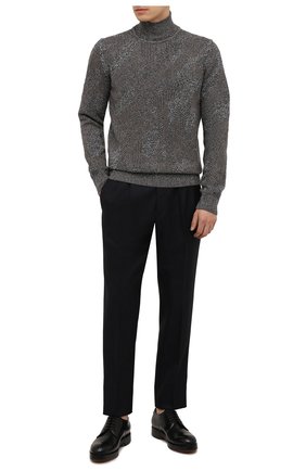 Мужские шерстяные брюки ERMENEGILDO ZEGNA темно-синего цвета по цене 54900 руб., арт. UYI09/TP22 | Фото 2 Мужские шерстяные брюки ERMENEGILDO ZEGNA темно-синего цвета, арт. UYI09/TP22 | Фото 2