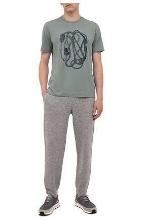 Мужские джоггеры из шерсти и кашемира ERMENEGILDO ZEGNA серого цвета по цене 162500 руб., арт. UY560/TR0 | Фото 2 Мужские джоггеры из шерсти и кашемира ERMENEGILDO ZEGNA серого цвета, арт. UY560/TR0 | Фото 2
