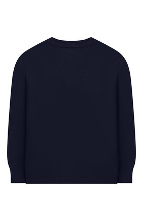Детская хлопковый лонгслив POLO RALPH LAUREN темно-синего цвета по цене 3275 руб., арт. 322843804 | Фото 2 Детская хлопковый лонгслив POLO RALPH LAUREN темно-синего цвета, арт. 322843804 | Фото 2