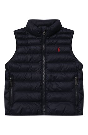 Детский утепленный жилет POLO RALPH LAUREN темно-синего цвета по цене 11700 руб., арт. 321847234 | Фото 1 Детский утепленный жилет POLO RALPH LAUREN темно-синего цвета, арт. 321847234 | Фото 1