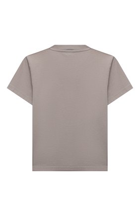 Детская хлопковая футболка BALENCIAGA серого цвета по цене 12350 руб., арт. 556155/TKVC5 | Фото 2 Детская хлопковая футболка BALENCIAGA серого цвета, арт. 556155/TKVC5 | Фото 2