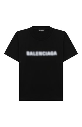 Детская хлопковая футболка BALENCIAGA черного цвета по цене 12350 руб., арт. 556155/TKVC5 | Фото 1 Детская хлопковая футболка BALENCIAGA черного цвета, арт. 556155/TKVC5 | Фото 1