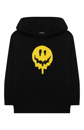 Детский хлопковое худи BALENCIAGA черного цвета по цене 22250 руб., арт. 641599/TKV54 | Фото 1 Детский хлопковое худи BALENCIAGA черного цвета, арт. 641599/TKV54 | Фото 1