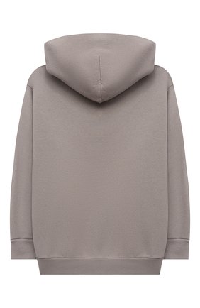 Детский хлопковое худи BALENCIAGA серого цвета по цене 19950 руб., арт. 558143/TKVC4 | Фото 2 Детский хлопковое худи BALENCIAGA серого цвета, арт. 558143/TKVC4 | Фото 2