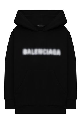 Детский хлопковое худи BALENCIAGA черного цвета по цене 19950 руб., арт. 558143/TKVC4 | Фото 1 Детский хлопковое худи BALENCIAGA черного цвета, арт. 558143/TKVC4 | Фото 1