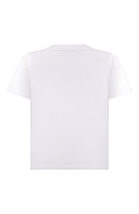 Детская хлопковая футболка BALENCIAGA белого цвета по цене 12350 руб., арт. 556155/TKVC5 | Фото 2 Детская хлопковая футболка BALENCIAGA белого цвета, арт. 556155/TKVC5 | Фото 2