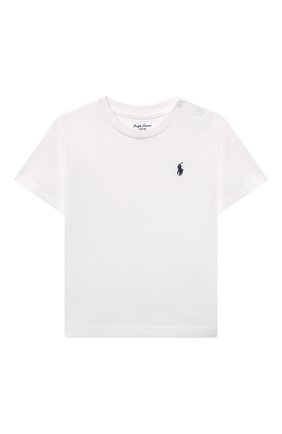 Детский хлопковая футболка POLO RALPH LAUREN белого цвета по цене 2995 руб., арт. 320832904 | Фото 1 Детский хлопковая футболка POLO RALPH LAUREN белого цвета, арт. 320832904 | Фото 1