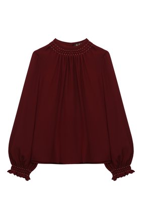 Детское шелковая блузка LORO PIANA бордового цвета по цене 53600 руб., арт. FAL7486 | Фото 1 Детское шелковая блузка LORO PIANA бордового цвета, арт. FAL7486 | Фото 1 (Материал внешний: Шелк; Рукава: Длинные; Ростовка одежда: 10 - 11 лет | 140 - 146см, 12 лет | 152 см, 6 лет | 116 см, 8 лет | 128 см)