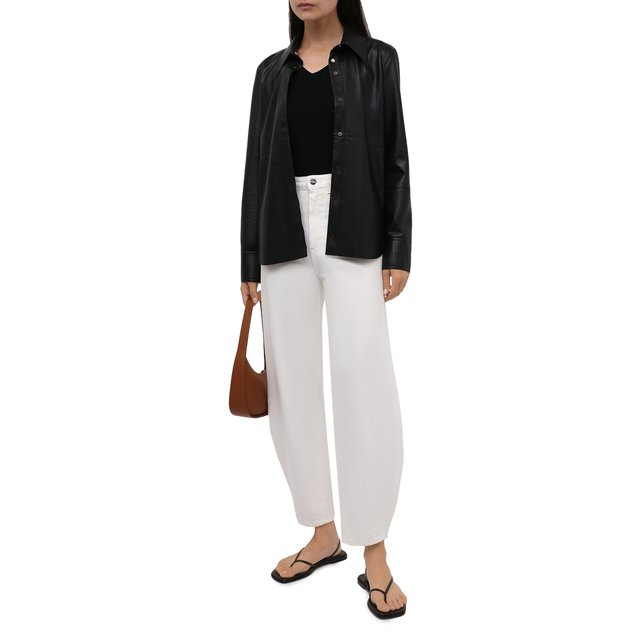 фото Рубашка из экокожи nanushka