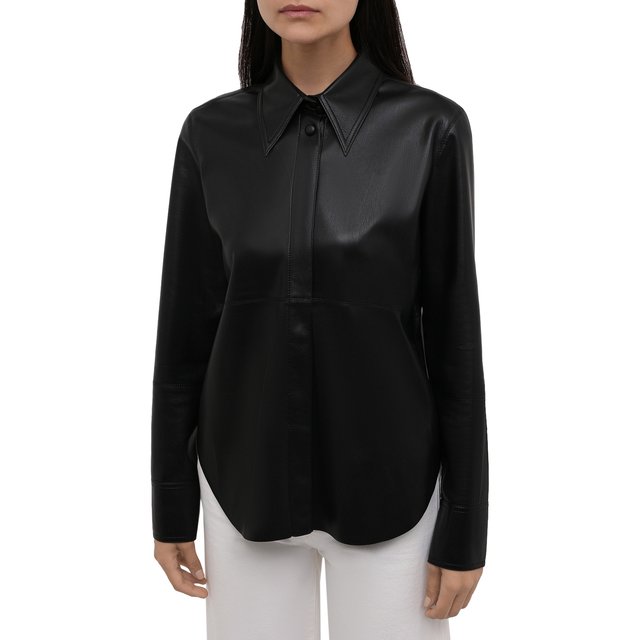 фото Рубашка из экокожи nanushka