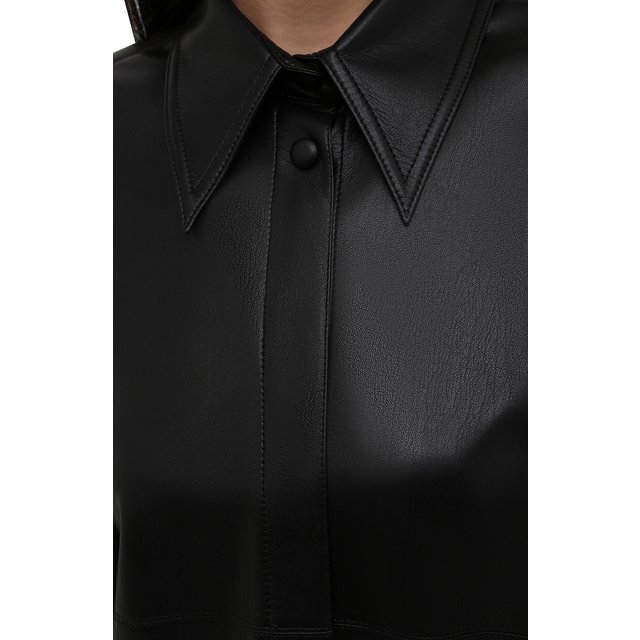 фото Рубашка из экокожи nanushka