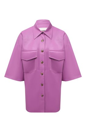 Женская рубашка из экокожи NANUSHKA розового цвета по цене 35650 руб., арт. NW21PFSH01132 | Фото 1 Женская рубашка из экокожи NANUSHKA розового цвета, арт. NW21PFSH01132 | Фото 1