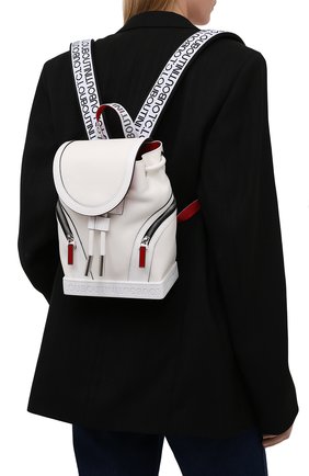 Женский рюкзак explorafunk small CHRISTIAN LOUBOUTIN белого цвета по цене 121500 руб., арт. 3215039/EXPL0RAFUNK S SMALL | Фото 2 Женский рюкзак explorafunk small CHRISTIAN LOUBOUTIN белого цвета, арт. 3215039/EXPL0RAFUNK S SMALL | Фото 2