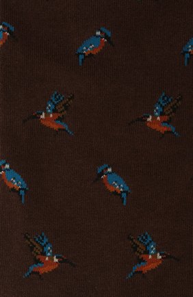 Мужские носки PANTHERELLA темно-коричневого цвета, арт. YS4068 | Фото 2 (Материал внешний: Синтетический материал, Хлопок; Кросс-КТ: бельё)