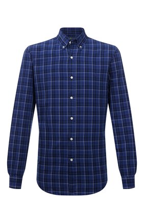 Мужская хлопковая рубашка POLO RALPH LAUREN синего цвета по цене 14650 руб., арт. 710829473/5386 | Фото 1 Мужская хлопковая рубашка POLO RALPH LAUREN синего цвета, арт. 710829473/5386 | Фото 1