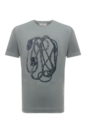 Мужская хлопковая футболка Z ZEGNA зеленого цвета по цене 16950 руб., арт. VY367/ZZ630Q | Фото 1 Мужская хлопковая футболка Z ZEGNA зеленого цвета, арт. VY367/ZZ630Q | Фото 1