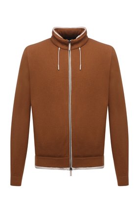 Мужской кашемировый кардиган ERMENEGILDO ZEGNA светло-коричневого цвета по цене 239500 руб., арт. UYK65/157 | Фото 1 Мужской кашемировый кардиган ERMENEGILDO ZEGNA светло-коричневого цвета, арт. UYK65/157 | Фото 1