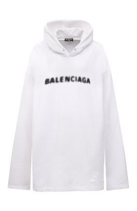 Мужской хлопковое худи BALENCIAGA белого цвета по цене 68700 руб., арт. 661711/TKVD6 | Фото 1 Мужской хлопковое худи BALENCIAGA белого цвета, арт. 661711/TKVD6 | Фото 1 (Материал внешний: Хлопок; Рукава: Длинные; Мужское Кросс-КТ: Худи-одежда; Стили: Спорт-шик; Длина (для топов): Удлиненные; Принт: С принтом)