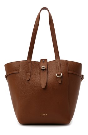 Женский сумка-тоут net medium FURLA коричневого цвета, арт. BZT0FUA/HSF000 | Фото 1 (Сумки-технические: Сумки-шопперы; Размер: medium; Материал: Натуральная кожа)