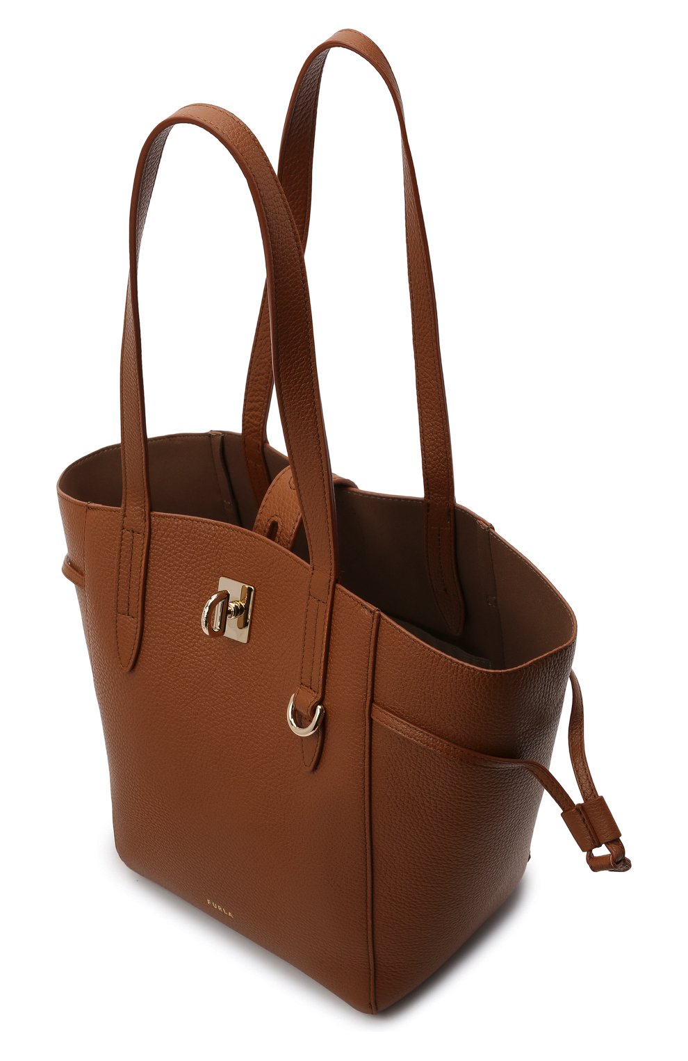 Женский сумка-тоут net medium FURLA коричневого цвета, арт. BZT0FUA/HSF000 | Фото 4 (Сумки-технические: Сумки-шопперы; Размер: medium; Материал: Натуральная кожа)