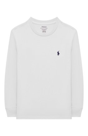 Детская хлопковый лонгслив POLO RALPH LAUREN белого цвета по цене 3660 руб., арт. 323843804 | Фото 1 Детская хлопковый лонгслив POLO RALPH LAUREN белого цвета, арт. 323843804 | Фото 1