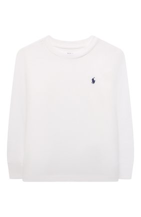 Детская хлопковый лонгслив POLO RALPH LAUREN белого цвета по цене 3275 руб., арт. 321843804 | Фото 1 Детская хлопковый лонгслив POLO RALPH LAUREN белого цвета, арт. 321843804 | Фото 1