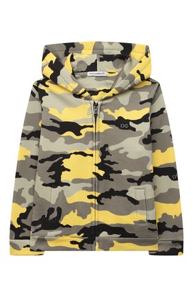 Детский хлопковая толстовка DOLCE & GABBANA хаки цвета по цене 19950 руб., арт. L1JWB0/G7A2S | Фото 1 Детский хлопковая толстовка DOLCE & GABBANA хаки цвета, арт. L1JWB0/G7A2S | Фото 1 (Материал внешний: Хлопок; Кросс-КТ НВ: Спорт-одежда; Рукава: Длинные; Ростовка одежда: 12 мес | 80 см, 18 мес | 86 см, 24 мес | 92 см, 3 мес | 62 см, 6 мес | 68 см, 9 мес | 74 см)
