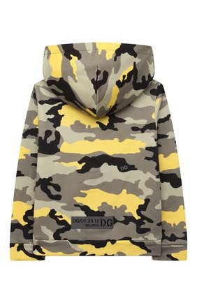 Детский хлопковая толстовка DOLCE & GABBANA хаки цвета по цене 19950 руб., арт. L1JWB0/G7A2S | Фото 2 Детский хлопковая толстовка DOLCE & GABBANA хаки цвета, арт. L1JWB0/G7A2S | Фото 2 (Материал внешний: Хлопок; Кросс-КТ НВ: Спорт-одежда; Рукава: Длинные; Ростовка одежда: 12 мес | 80 см, 18 мес | 86 см, 24 мес | 92 см, 3 мес | 62 см, 6 мес | 68 см, 9 мес | 74 см)