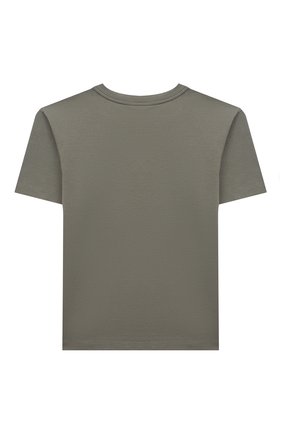 Детская хлопковая футболка DOLCE & GABBANA хаки цвета по цене 11500 руб., арт. L4JT9A/G7A4C/2-6 | Фото 2 Детская хлопковая футболка DOLCE & GABBANA хаки цвета, арт. L4JT9A/G7A4C/2-6 | Фото 2