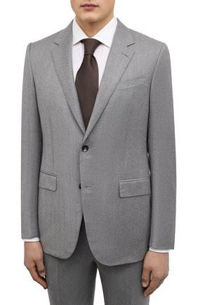 Мужской шерстяной костюм ERMENEGILDO ZEGNA серого цвета по цене 254000 руб., арт. 222554/221225 | Фото 2 Мужской шерстяной костюм ERMENEGILDO ZEGNA серого цвета, арт. 222554/221225 | Фото 2