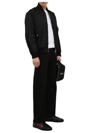 Мужские кожаные кеды DSQUARED2 черного цвета по цене 32650 руб., арт. SNM0188 01500001 | Фото 2 Мужские кожаные кеды DSQUARED2 черного цвета, арт. SNM0188 01500001 | Фото 2