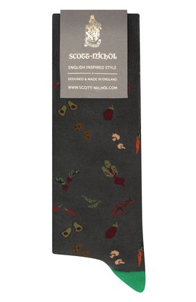 Мужские носки PANTHERELLA темно-серого цвета, арт. YS4070 | Фото 1 (Материал внешний: Синтетический материал, Хлопок; Кросс-КТ: бельё)
