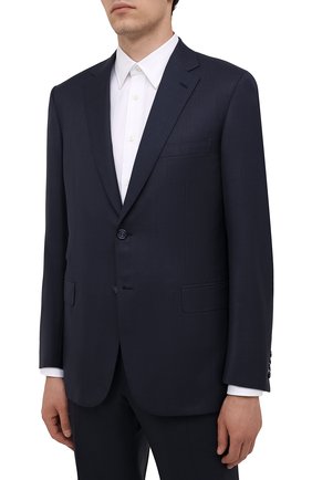 Мужской шерстяной костюм BRIONI темно-синего цвета по цене 456500 руб., арт. RA0J1L/01A4D/BRUNIC0 | Фото 2 Мужской шерстяной костюм BRIONI темно-синего цвета, арт. RA0J1L/01A4D/BRUNIC0 | Фото 2