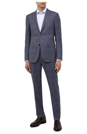 Мужской костюм из шерсти и шелка ERMENEGILDO ZEGNA синего цвета по цене 280500 руб., арт. 222601/221225 | Фото 1 Мужской костюм из шерсти и шелка ERMENEGILDO ZEGNA синего цвета, арт. 222601/221225 | Фото 1