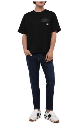 Мужская хлопковая футболка DOLCE & GABBANA черного цвета по цене 37750 руб., арт. G8NC5Z/G7A2H | Фото 2 Мужская хлопковая футболка DOLCE & GABBANA черного цвета, арт. G8NC5Z/G7A2H | Фото 2