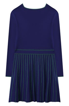 Детское платье из вискозы EMPORIO ARMANI синего цвета по цене 17500 руб., арт. 6K3AT6/3MGJZ | Фото 2 Детское платье из вискозы EMPORIO ARMANI синего цвета, арт. 6K3AT6/3MGJZ | Фото 2 (Материал внешний: Синтетический материал, Вискоза; Случай: Повседневный; Рукава: Длинные; Девочки Кросс-КТ: Платье-одежда; Ростовка одежда: 10 - 11 лет | 140 - 146см, 13 - 15 лет | 158 см, 16 лет | 164 см, 5 лет | 110 см, 6 лет | 116 см, 8 лет | 128 см, 9 лет | 134 см)