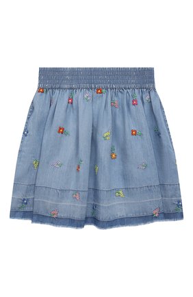 Детская юбка STELLA MCCARTNEY голубого цвета по цене 5875 руб., арт. 602735/SQKD1 | Фото 1 Детская юбка STELLA MCCARTNEY голубого цвета, арт. 602735/SQKD1 | Фото 1
